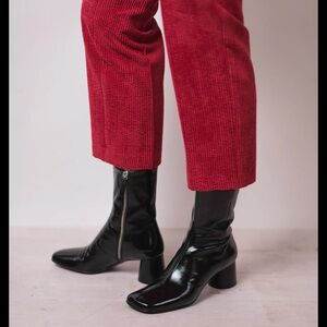 HALMANERA Dani 04 Black Patent Leather Ankle Boots